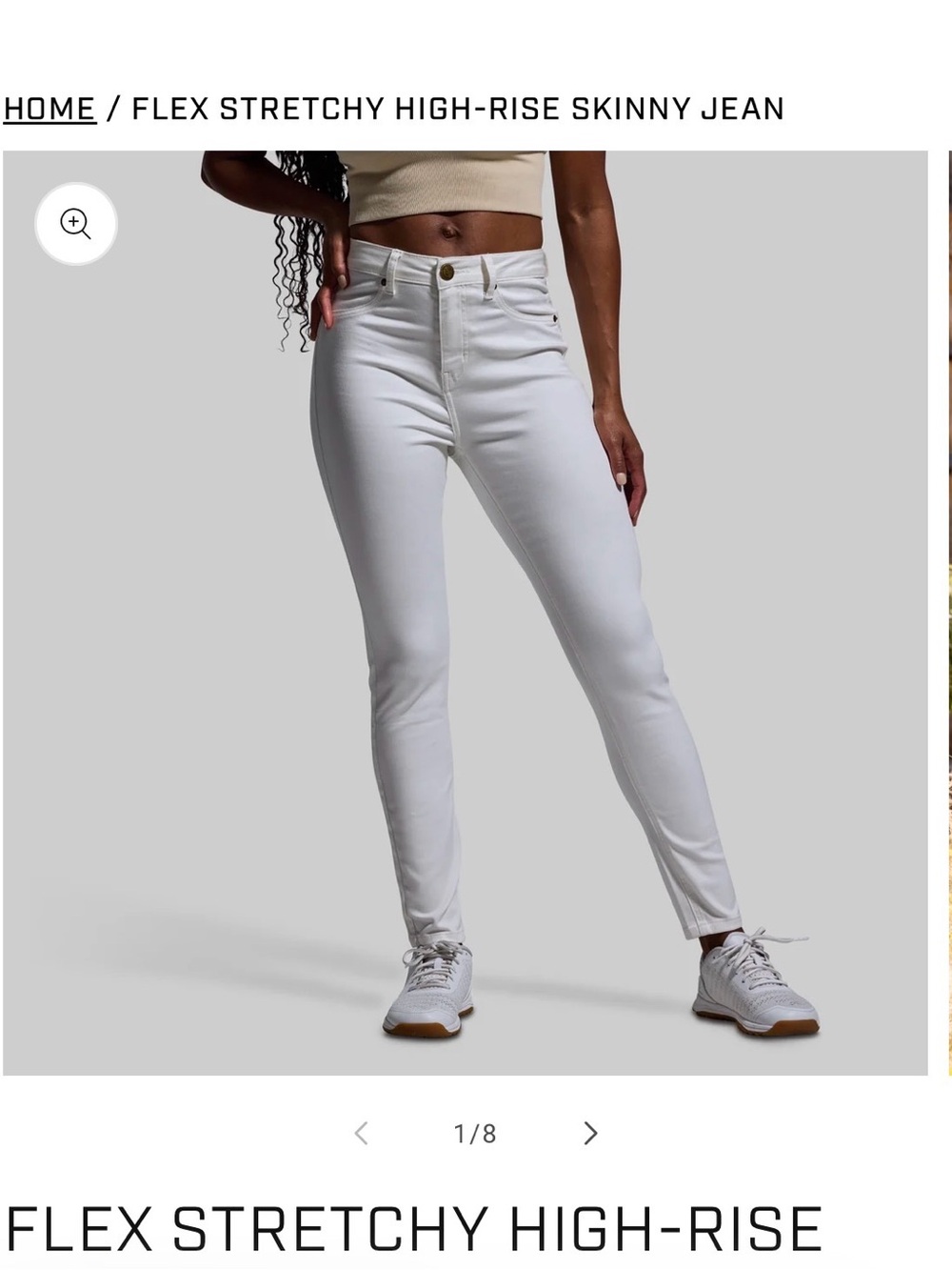Born Primitive White Men's Skinny Jeans Tag — FLEX High-Rise